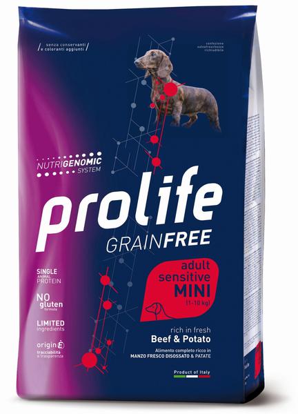 Prolife Manzo e Patate Mini 2Kg - Crocchette Cani Sensitive Grain Free Prolife Manzo e Patate Mini 2Kg - Crocchette Cani Sensitive Grain Free